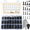 1225pcs M2 M3 M4 M5 Hexagon Socket Screws, Bolts, Nuts,