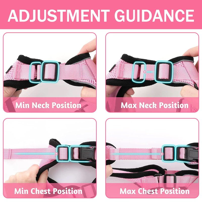 EDLMKM Dog Harness and Leash Set, Soft Mesh Reflective Breathable