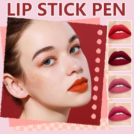 HOSAILY Lip Stain Marker, Hydrating Natural Lip Tint Marker Pen, Matte Nude Precise Chisel Tip Marker, Silky Smooth Liquid Lipstick Lip Liner, Long Lasting Smudge Proof Water Based Lip Color Makeup#2