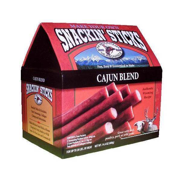 Hi Mountain Jerky Cajun Blend Snackin' Stick Kit -- Create Tasty Homemade Meat Sticks