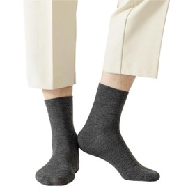 Dress Cici Men's Cotton Quarter Crew Socks (6 Set: Dark Grey 6Pairs), Asia Size One Size