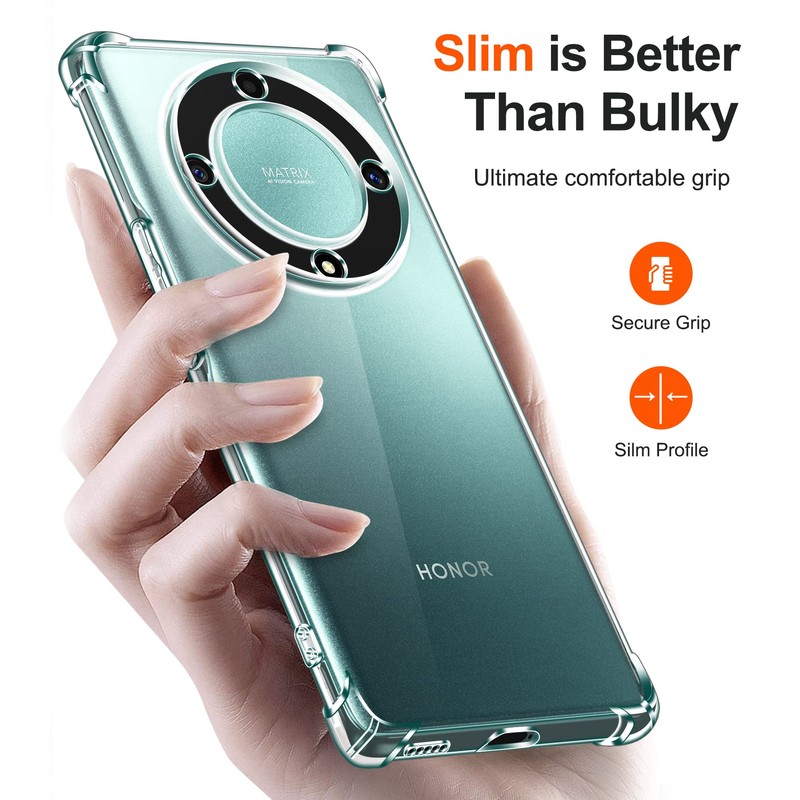 ivoler Klar Silikon Hülle für Honor Magic5 Lite/Honor Magic 5