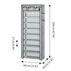 Calmootey 9 Tier Shoe Rack Organizer,Portable Shoe Shelf with Nonwoven