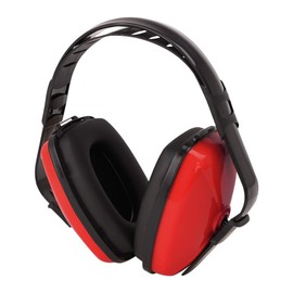 YJZQ Adults Shooting Safety Earmuffs Light Ear Defenders With Adjustable Headband Noise Reduction Ear Noise Protection Ear Muffs Ear Protectors for Shooting, Hunting, Sleeping, Cool Red