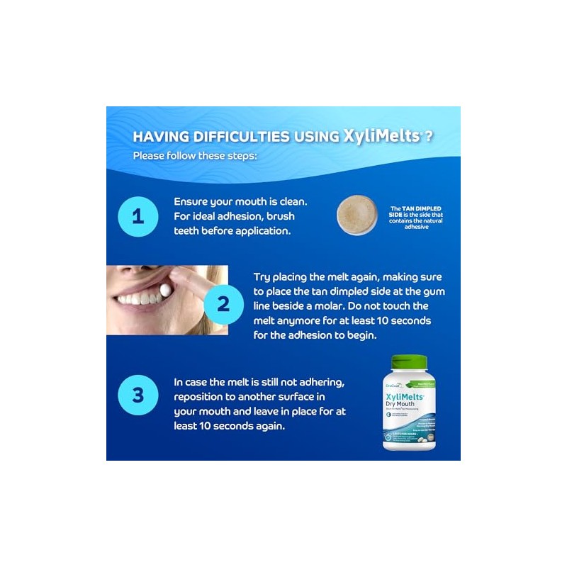 Oracoat XyliMelts for Dry Mouth Night Time or Day -