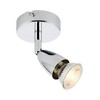 Endon Lighting 43277 Amalfi Single 50W Chrome Effect Plate Indoor