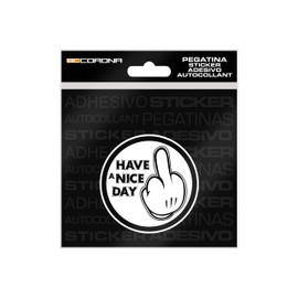 BC CORONA Funny Sticker Car Have A Nice Day 5.9 x 5.9 cm