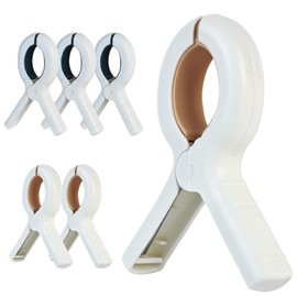 Fidqiog 6 Pcs Beach Towel Clips for Beach Chairs, Windproof Beach Chair Clips for Towels, Multifunctional Enlarge Clip Drying Clothes Without Trace (6 pcs)