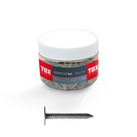 TOX Roofing Felt Nails for Roofing Area, Countersunk Head, Hot-Dip Galvanised, 2.5 x 25 mm, 1 Tin 400g (Pack of 300) 063260202
