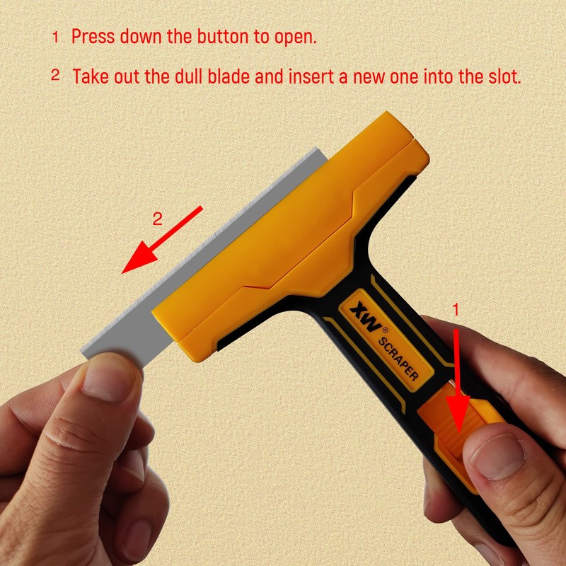 XW Razor Blade Scraper Set, Putty Knife Paint Scraper Tools,