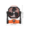 Outdoor Portable Fan Stepless Speed Control High Wind Fan Camping