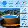 Kestnsee Hot Tub Spa Solar Bubble Cover Blanket for Round
