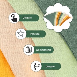 Yuanchu Children's Room Bunting, Double-Sided Fabric Bunting, 300 cm, Muslin Cotton, Children's Room Decoration, Girls for House Bed, Baby Bed, Children's Bed, Wall Decoration, Hanging, Garland