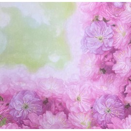 Decoupage Paper Luncheon Napkin Spring Pink Purple Flower Floral Pack of 20 New