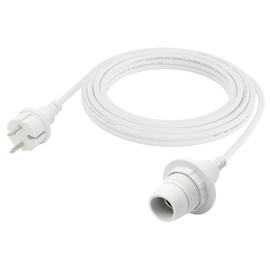FIRMERST Waterproof Lamp Holder E14 with Cable Outdoor 4.5 m IP44 White