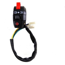 RedCap Left Handlebar Switch 5 Wire 2+3 Pin Replacement for 50cc 70cc 90cc 110 cc 125cc Kazuma Meerkat Mini Falcon Motorcycles Bike Scooter ATV Snowmobile