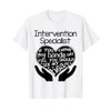 Intervention Specialist T shirt Heart Hands School Gift T-Shirt