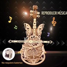 Rompecabezas 3D Kits de modelo de madera para adultos - Caja de música de