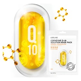 Mascarilla De Coenzima Q1, Antioxidante Y Regeneracion 5 Pz Mixta