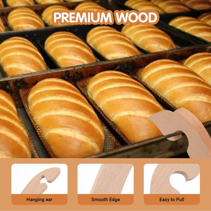 Ymapinc 2Pcs Oven Rack Puller Wood Oven Rack Push Pull