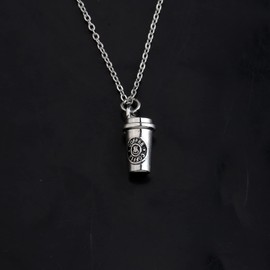 Gzrlyf Coffee Cup Charms Clip on Charms DIY Charms for Jewelry Making Gifts for Coffee Lovers Clasps for Jewelry（coffee cup necklace