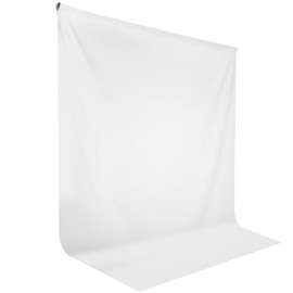 LimoStudio 9 x 13 ft. (W x H) Pure White Backdrop Background Screen, A+ Grade High Density > 150GSM Synthetic Fabric for Clean Blank Background, Professional Studio, Passport Portrait, AGG1853