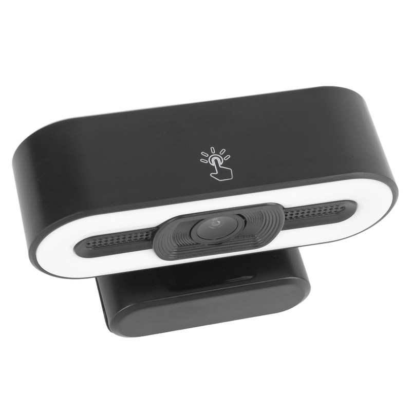 1080P Webcam with Microphones and Speakers, Digital High Definition USB
