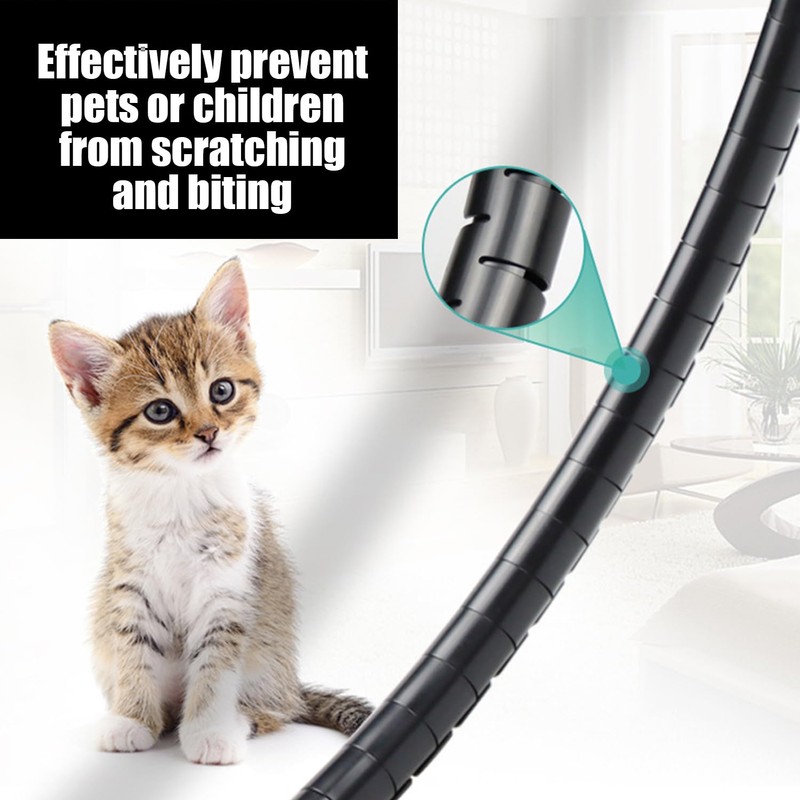 5 Wire Hoses, 1 Cable Management Clip, Cable Protector, Pet