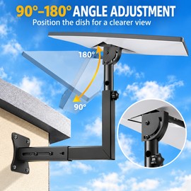 Adjustable Starlink Gen 3 Wall Mount, Telescoping Metal Support Arm for Concrete and Wood Walls
