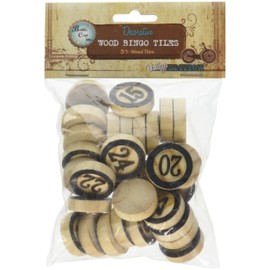 Vintage Collection Bottle Cap Bingo Chips 31/Pkg-Black