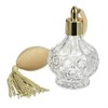 YangLand 80ml Clear Crystal Perfume Bottle Gold Long Spray Tassels