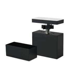 Heian Shindo LABRICO DXK-1 DIY Storage Parts, 2 x 4 Adjusters, Matte Black, Maximum Load Capacity 44.1 lbs (20 kg)