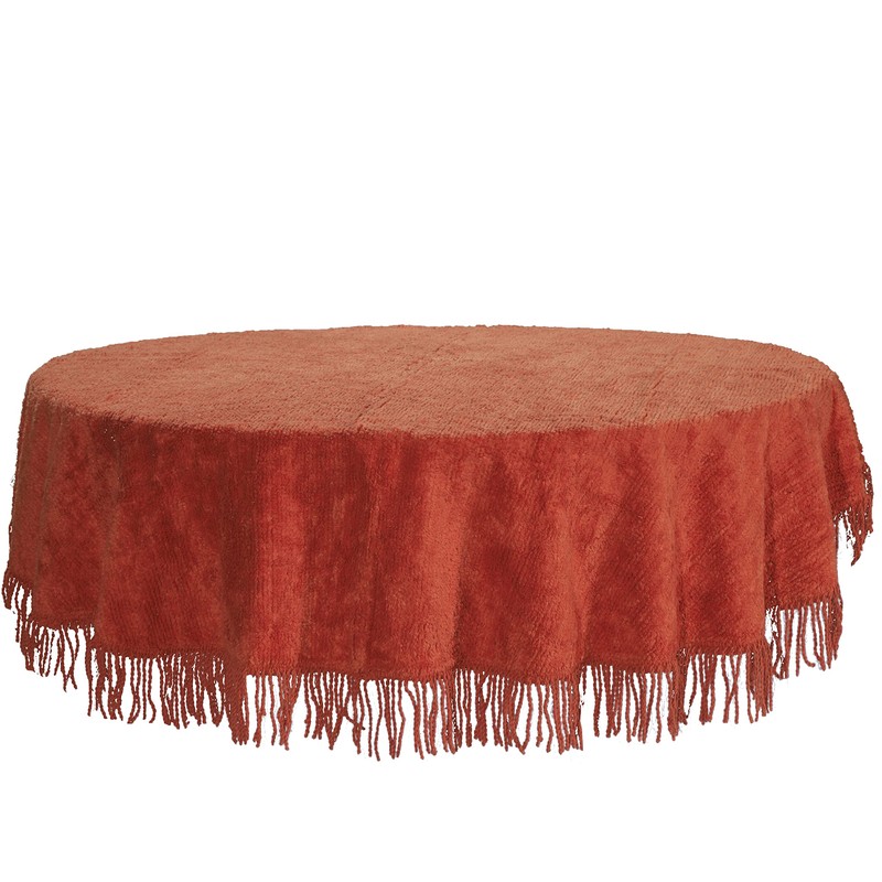 Sapphire Collection Traditional Large Cotton Chenille Table Covers Tablecloth Non