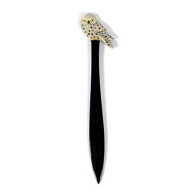 LX Wholesale Pack Handpainted Snowy Owl Bird Letter Opener (Set of 12)