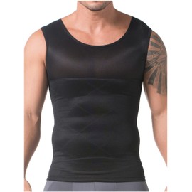 DIANE & GEORDI 002007 Body Shaper Men | Fajas Colombianas para Hombres Black M