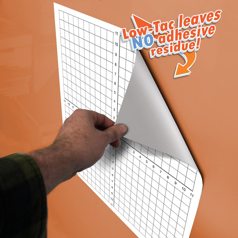 Geyer Instructional Products 503009 Dry Erase Peel and Stick Graph,