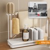 Beciway Stainless Steel Sink Caddy with High Brush Holder, Rustproof