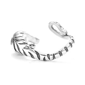 yaozeio Gothic Tiger Ring for Men Open Adjustable Rings for Women Men Party Birthday Christmas Gift Silver Thumb Finger Knuckle Rings Tiger Animal Ring
