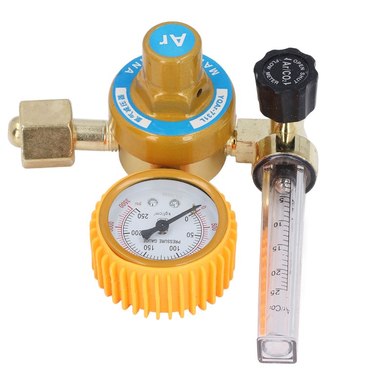 Argon Gas Regulator 0 To 3500psi Aluminum Alloy TIG Flow