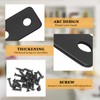 Zorfeter 20 Pcs Black T-Shape Corner Brackets, 50x50 mm/ 2"x2"