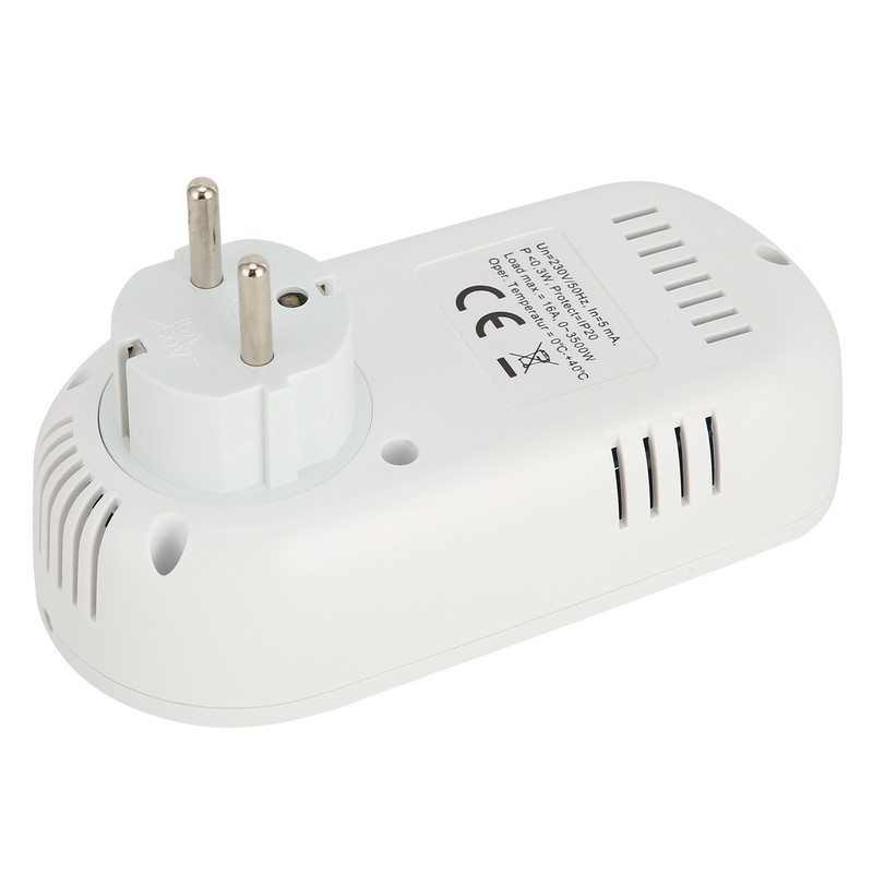 16A Plug‑in Thermostat Programmable Electric Heating Temperature Controller