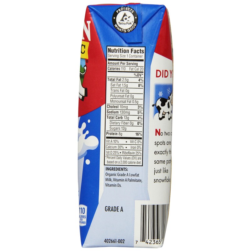 Horizon Organic Milk, 8 Ounce ,18 Count