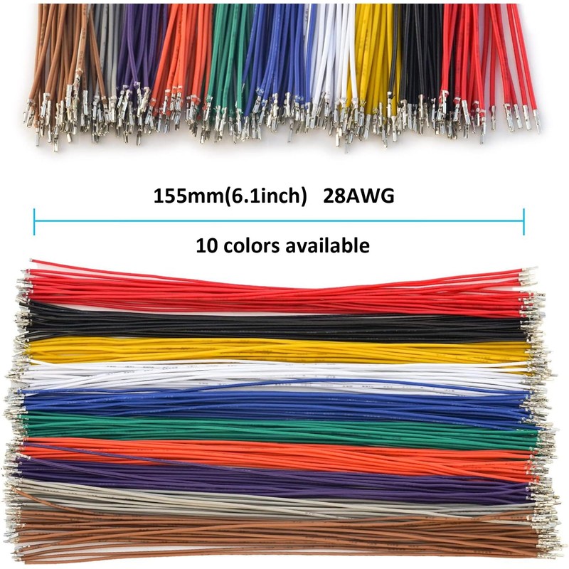 Cermant GH1.25MM Connector and Pre-Crimped Cables Socket Kit, 2/3/4/5/6/7 Pin