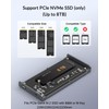 Fanless Speedy 40Gbps M.2 NVMe SSD Enclosure, USB4/Thunderbolt 4 Aluminum
