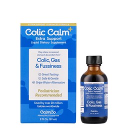 Colic Calm Plus - Alternative Gripe Water with Extra Support, Infant Gas Drops for Newborns, Colic & Upset Stomach Relief, Safe & Gentle, Baby Essentials for Digestive Health, 2 fl oz (Pack of 1)