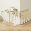 coeztt Folding Desk, 31.5" Small Desk for Bedroom, Space Saving
