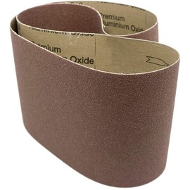 Benchmark Abrasives 6” x 48” Aluminum Oxide Sanding Belts for Grinding Deburring Polishing Rust Removal on Metal, Stainless Steel, and Carbon Steel, Use with Belt Disc Sander (2 Pack) - (80 Grit)