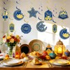 30Pcs Ramadan Mubarak Decorations for Home Eid Mubarak Hanging Swirl
