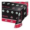 Creative Converting The Ohio State University Plastic Table Cover, 54"x108"