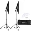 Kshioe 20" X 27" Instant Brightness Energy-Saving Black Softbox Lighting